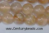 CAA1073 15.5 inches 10mm round sakura agate gemstone beads