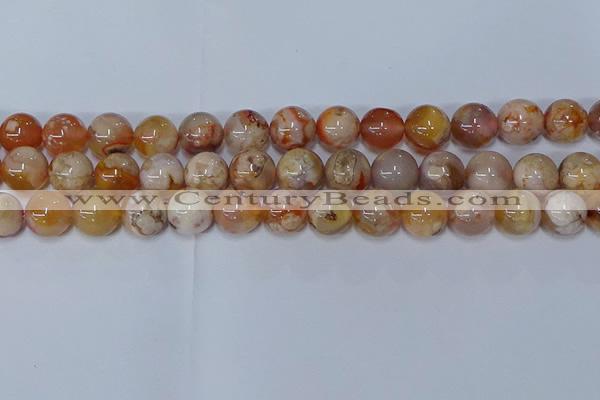 CAA1074 15.5 inches 12mm round sakura agate gemstone beads