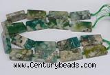 CAA1169 15.5 inches 22*40mm rectangle sakura agate gemstone beads