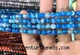 CAA1573 15.5 inches 6mm round banded agate beads wholesale