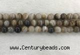 CAA1814 15.5 inches 12mm round banded agate gemstone beads