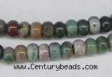 CAA192 15.5 inches 5*8mm rondelle indian agate beads wholesale