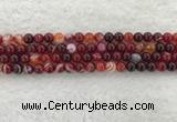 CAA1921 15.5 inches 6mm round banded agate gemstone beads