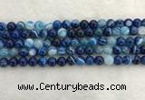 CAA1931 15.5 inches 6mm round banded agate gemstone beads