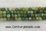 CAA1973 15.5 inches 10mm round banded agate gemstone beads