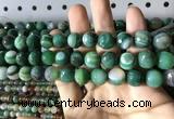 CAA2288 15.5 inches 10mm faceted round banded agate beads