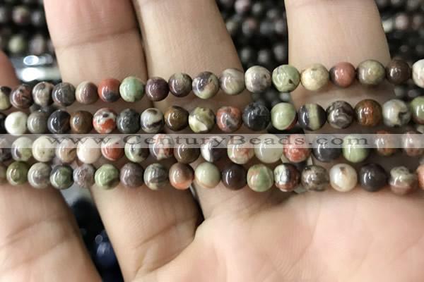 CAA2371 15.5 inches 6mm round ocean agate beads wholesale