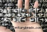 CAA2718 15.5 inches 14*38mm - 16*43mm rice tibetan agate dzi beads