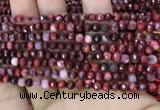 CAA2839 15 inches 4mm faceted round fire crackle agate beads wholesale