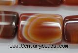 CAA300 15.5 inches 23*30mm rectangle red line agate gemstone beads