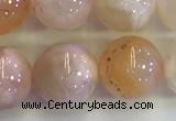 CAA3645 15.5 inches 10mm round sakura agate beads wholesale