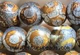 CAA3865 15 inches 8mm round tibetan agate beads wholesale