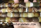 CAA4188 15.5 inches 15*20mm drum line agate gemstone beads