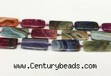 CAA4507 15.5 inches 20*40mm rectangle dragon veins agate beads