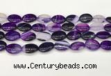 CAA4662 15.5 inches 13*18mm oval banded agate beads wholesale