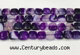 CAA4735 15.5 inches 12*12mm square banded agate beads wholesale