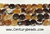 CAA4749 15.5 inches 16*16mm square banded agate beads wholesale