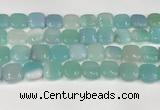 CAA4753 15.5 inches 16*16mm square banded agate beads wholesale