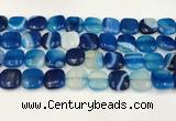 CAA4754 15.5 inches 16*16mm square banded agate beads wholesale