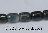 CAB392 15.5 inches 10*12mm column moss agate gemstone beads wholesale