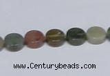 CAB455 15.5 inches 10mm coin indian agate gemstone beads wholesale