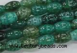 CAB50 15.5 inches 8*12mm egg-shaped peafowl agate gemstone beads