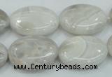 CAB912 15.5 inches 18*25mm oval natural crazy agate beads wholesale