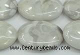 CAB913 15.5 inches 22*30mm oval natural crazy agate beads wholesale