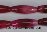 CAG1195 15.5 inches 10*30mm rice line agate gemstone beads