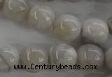 CAG1900 15.5 inches 16mm round grey agate beads wholesale