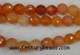 CAG4509 15.5 inches 8mm faceted round agate beads wholesale