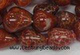 CAG595 15.5 inches 15*20mm teardrop natural fire agate beads