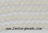 CAG6510 15.5 inches 4mm faceted round Brazilian white agate beads