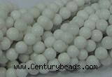 CAG704 15.5 inches 4mm round white agate gemstone beads wholesale