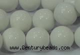 CAG708 15.5 inches 18mm round white agate gemstone beads wholesale