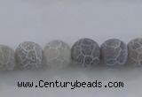 CAG7483 15.5 inches 14mm round frosted agate beads wholesale