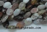 CAG753 15.5 inches 6*8mm faceted oval botswana agate beads