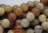 CAG764 15.5 inches 10mm round yellow agate gemstone beads wholesale