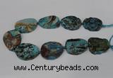 CAG8549 15.5 inches 30*40mm - 35*45mm freeform ocean agate beads