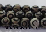 CAG8700 15.5 inches 6mm round matte tibetan agate gemstone beads