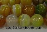 CAG9166 15.5 inches 12mm round line agate beads wholesale