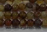 CAG9193 15.5 inches 6mm round line agate gemstone beads