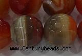 CAG9236 15.5 inches 18mm faceted round line agate beads wholesale