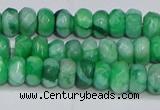 CAG9579 15.5 inches 4*6mm faceted rondelle crazy lace agate beads