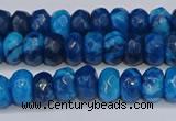 CAG9593 15.5 inches 5*8mm faceted rondelle crazy lace agate beads