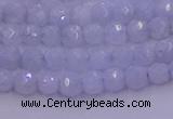 CAG9728 15.5 inches 4mm faceted round blue lace agate beads