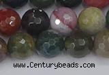 CAG9833 15.5 inches 10mm faceted round Indian agate beads