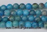 CAG9931 15.5 inches 4mm round blue crazy lace agate beads