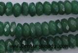 CAJ17 15.5 inches 7*12mm faceted rondelle green aventurine beads