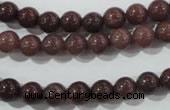 CAJ452 15.5 inches 7mm round purple aventurine beads wholesale